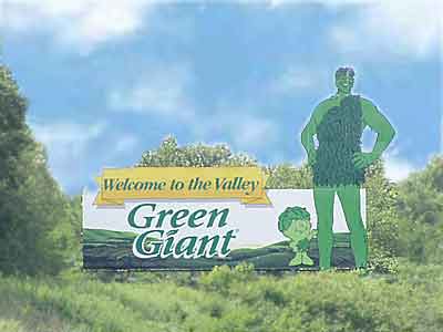 Green Giant billboard