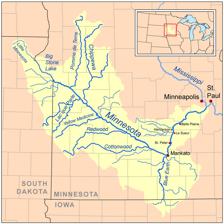 Minnesota River Valley map