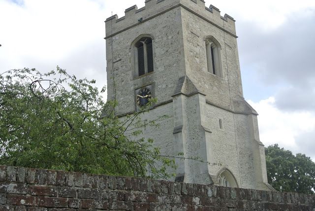 Grantchester church clock